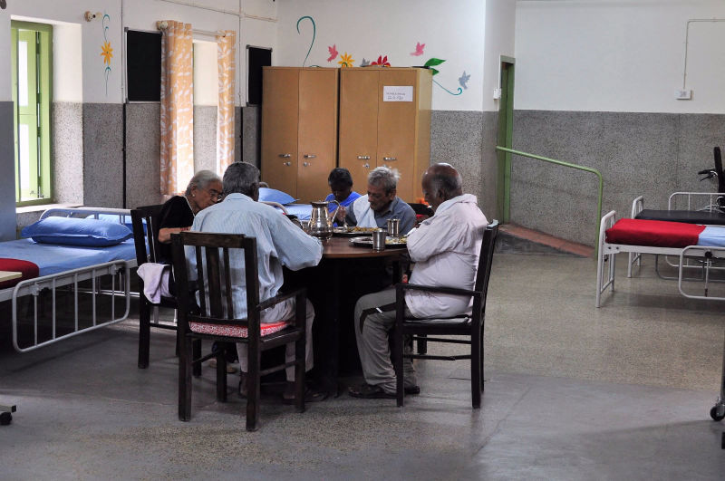 Large friendly area for our residents to have their meals at ETCM Nightingales Dementia Care Centre