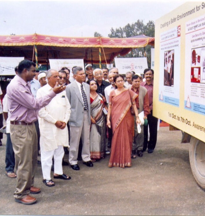 An early photograph of NMT at an event