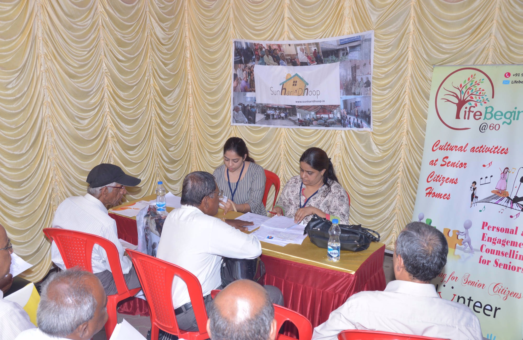 Employers interviewing our elders at the Job Fair