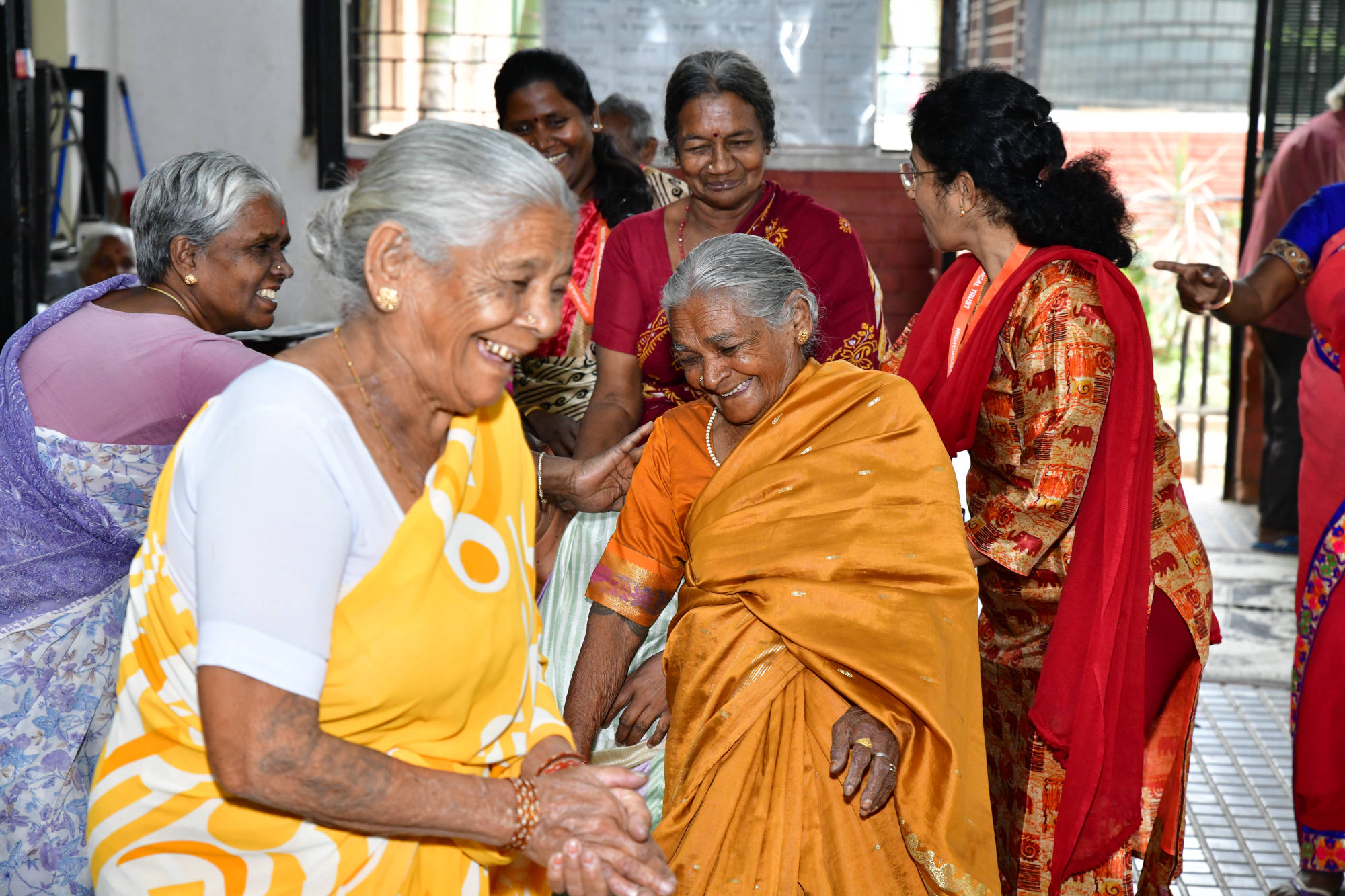 Elders dancing at SK